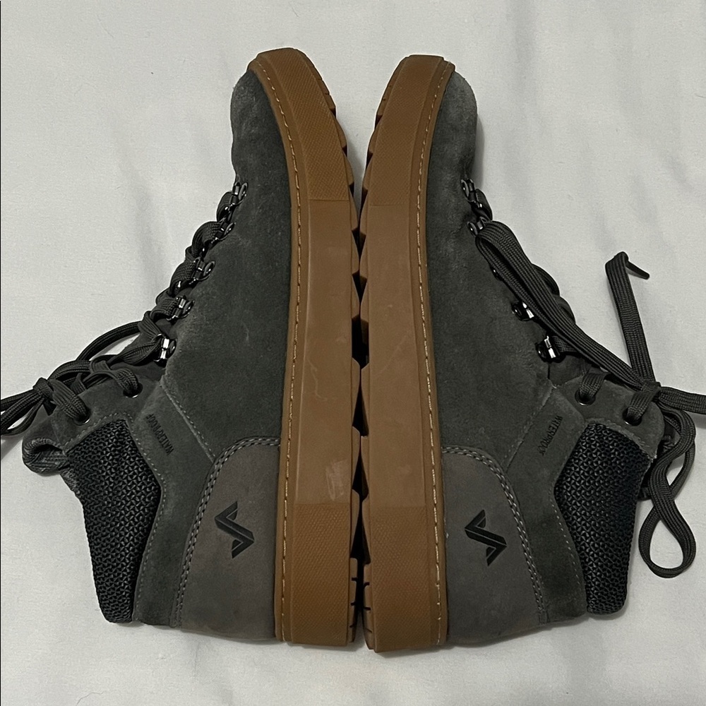 Forsake Lucie Mid Grey Suede Hiking Sneakers - Picture 5 of 10